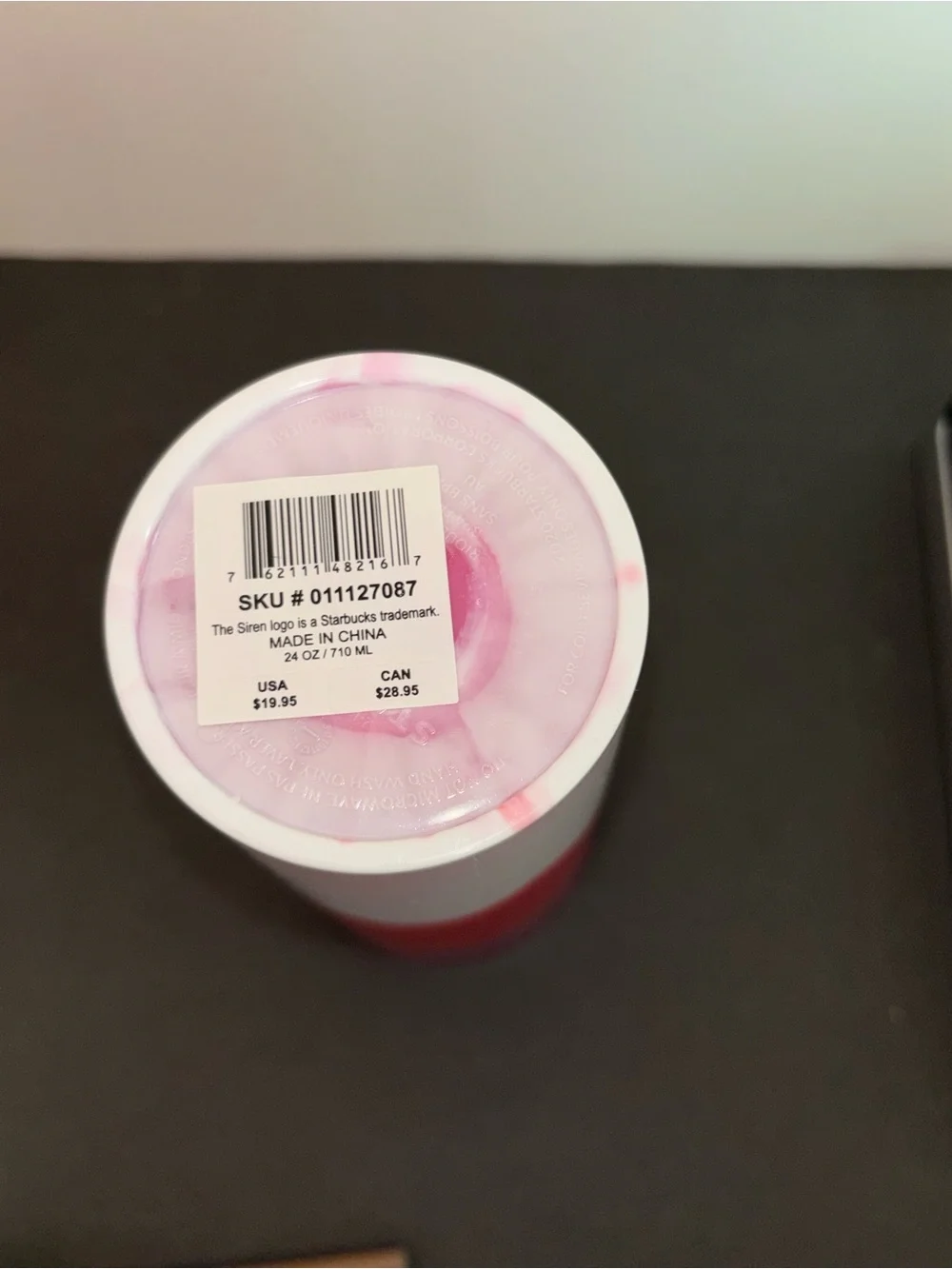 Starbucks 2021 Holiday Iridescent Venti Cup-No Straw